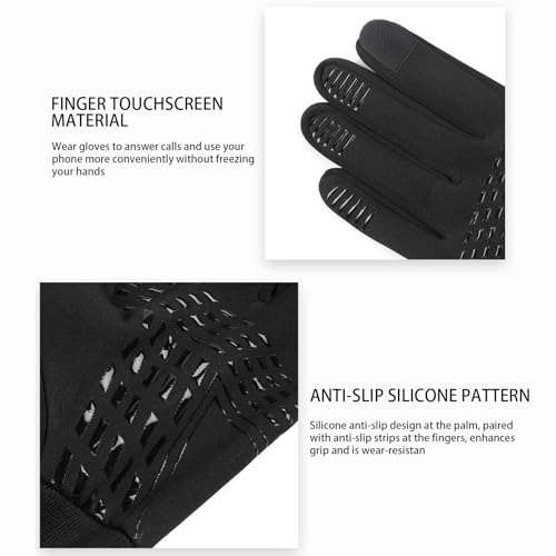Aquecidas para o Inverno - Térmicas de Inverno para Touchscreen,Impermeáveis para Aquecimento de Mão