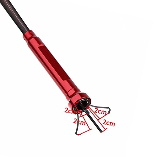 Stereotype four-claw magnetic gripping tool with LED light stainless steel spring can be fixed in different shapes without bounce 2 in 1 magnetic pickup (Directional four-jaw picker-03) - Thumbnail 4
