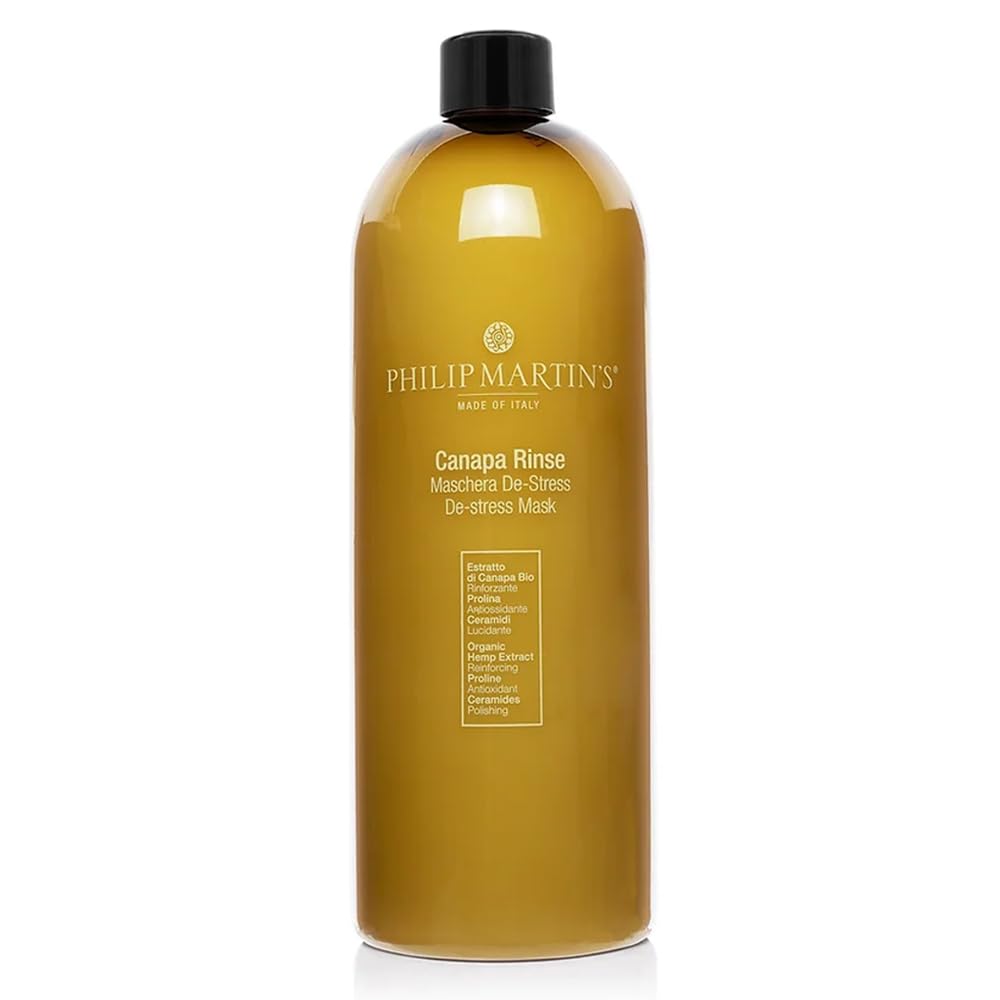 Philip Martin's Canapa Rinse 1000 Ml. Mascarilla antiestrés reestructurante indicada para el cuero cabelludo seco.