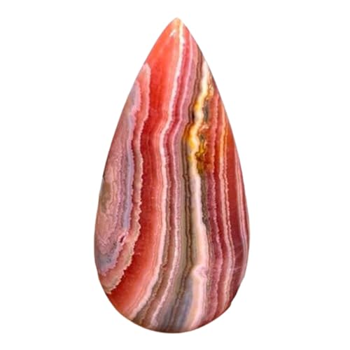 Rhodochrosite naturelle poire 59x28mm pour créer un pendentif bohème fait main