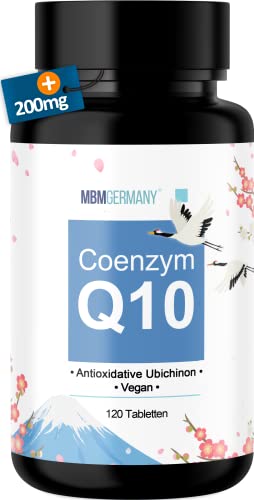 MBMGermany® Coenzym Q10 [HOCHDOSIERT] 200mg mit Antioxidativer Ubichinon + Laborgeprüft in Deutschland… Cover