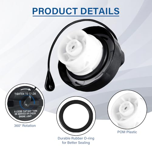 Image of Gas Cap,Fuel Cap Replacement 52030377AB,52030433AB For Dodge Ram Caravan Durango Town & Country Journey 200 Promaster,PT Cruiser Dakota Sebring Stratus & Jeep