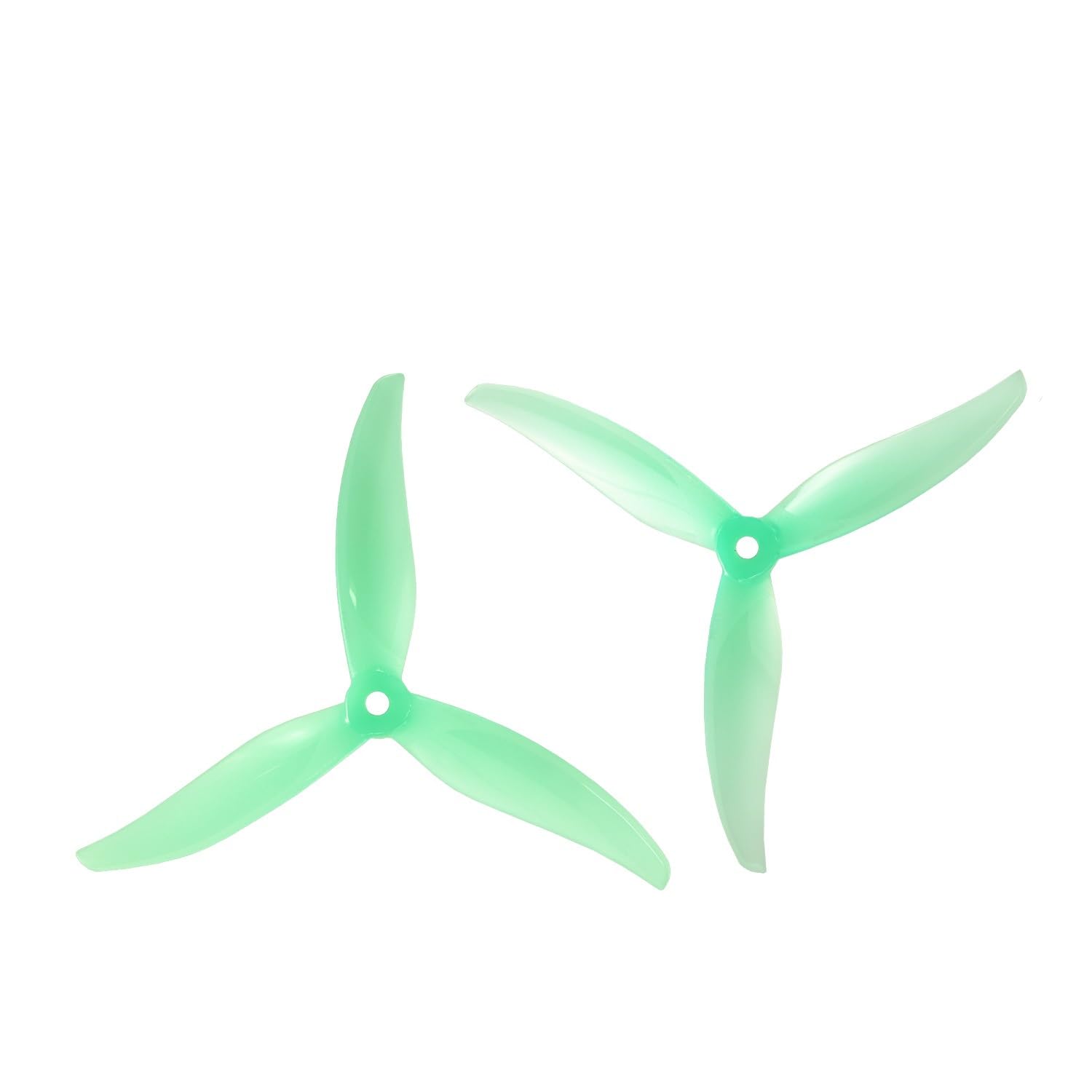 Hélice 5 pouces renforcée à 3 pales pour drone de course Proxy 5127.5 (Lot de 12, Vert clair)