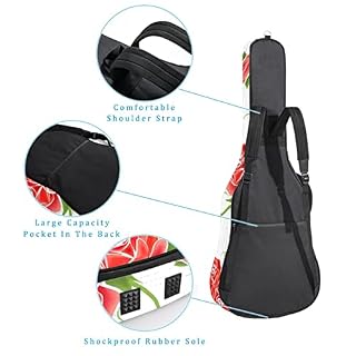 Hondank Housse imperméable pour guitare acoustique avec double bandoulière et poche Motif signe du zodiaque Multicolore… - Les Beatles, Paul McCartney, John Lennon, RIngo Starr, George Harrison Hondank Housse imperméable pour guitare acoustique avec double bandoulière et poche Motif signe du zodiaque Multicolore… – Image 3