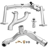 Rear Coolant Water Heater Pipe System Set Compatible with Jaguar XJ XF XE F-Pace F-Type 2013-2021, Range Rover L405 Sport L494 LR4 L319 Discovery L462 Velar L560 2014-2020 Replaces LR075991
