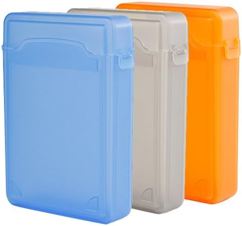 iKross 3 Colors Package - 3.5 Inch IDE/SATA HDD Storage Protection Boxes - Blue,Gray and Orange