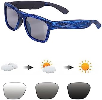 OhO Smart Glasses,Polarized Sunglasses with Bluetooth Speaker,Athletic/Outdoor UV Protection and Voice Control,Unisex(Grey Lens)