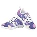 Fonplted Cute Axolotl Girls Gym Shoes Size 2 Purple Galaxy Running Shoes for Kids Fashion Casual Sneakers Non Slip Cool Dance Shoes Lace-Up Toldder Flexible Shoes