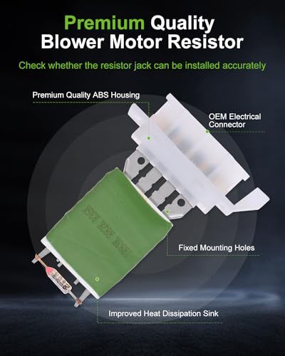 Image of Air Conditioning Heater Fan HVAC Blower Motor Resistor SCITOO Fit for 2006-2008 for A3 /2006-2008 for A3 Quattro /2008 for R32 /2006-2009 for Rabbit