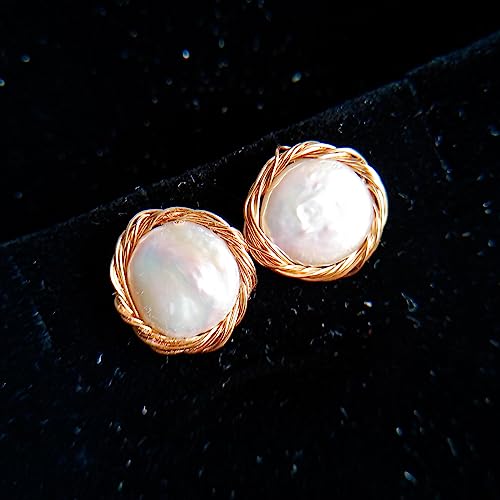 Boucles d'Oreilles Clou Plaquées Or légères pour oreilles sensibles - 6
