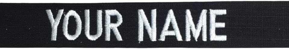 Black Name Tape, Sew on, Custom Uniform Military Name Tape