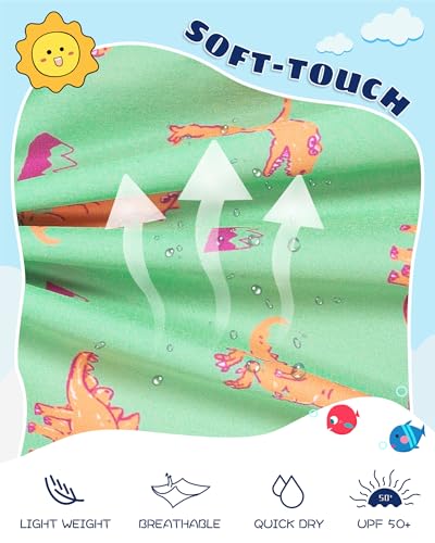 Image of SURF CUZ Boys Swim Trunks with Boxer Brief Liner Toddler Boy Stretch Swimsuit Shorts Quick Dry Swimming Trunks Bathing Suit