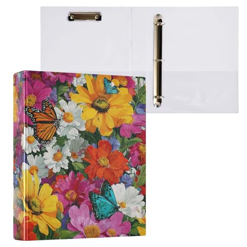 Classeur 3 anneaux papillon idéal pour fournitures scolaires de bureau et prise de notes