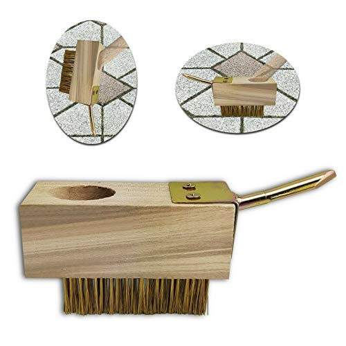 Fugenbürste mit Stahldorn - Drahtbürste Fugenkratzer Fugenreiniger Unkrautbürste