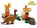 Little Treasures Prehistoric 28 Piece Building Block Dinosaur Play Set with Alligator, Pterodactyl and Brontosaurus, Compatible Building Brick Playset