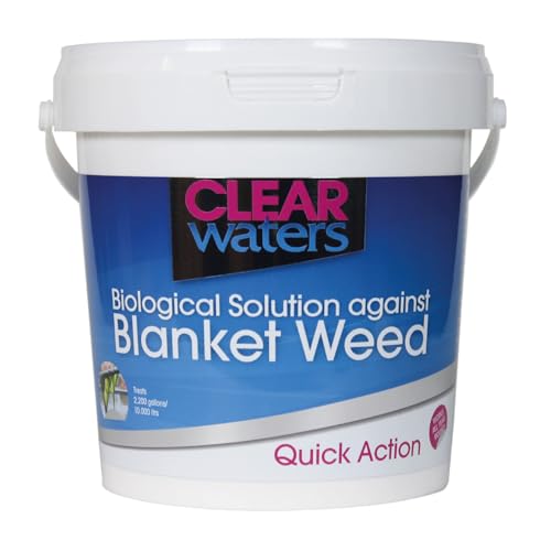 CLEAR waters Blanket Weed Treatment for Ponds 1L Bucket to Treat 10 000 / Maintain 80 000L Quick Action Pond Weed Treament for Blanket Weed Pond Cleaner Safe for Fish and Wildlife