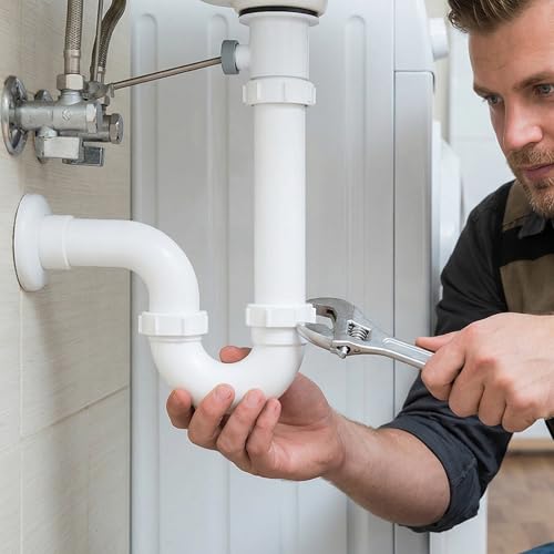 KAFUWELL Rohrgewindeschneider Set für PVC-Rohr, 1/2 und 3/4 Zoll, 2-in-1 Gewindeschneider für Innen- und Außengewinde, Wasserrohr-Gewindeschneider Set mit Dichtband und Handschuhen
