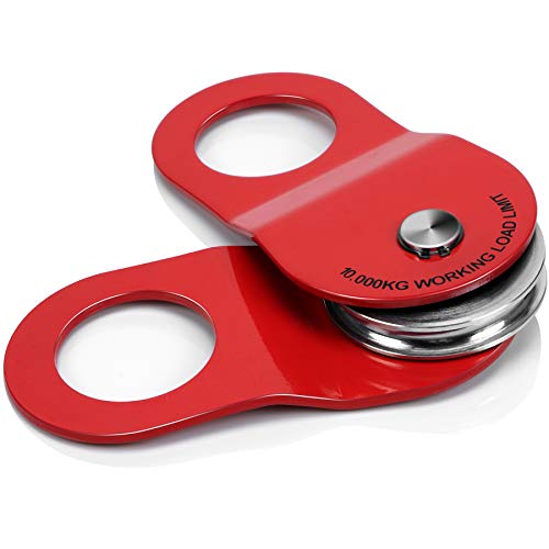 Ayleid 10T Winch Snatch Block Pulley, 22,000 Lb Capacity,Offroad Recovery Accessory For Winch,Truck,Atv&Utv,Black #TOP7