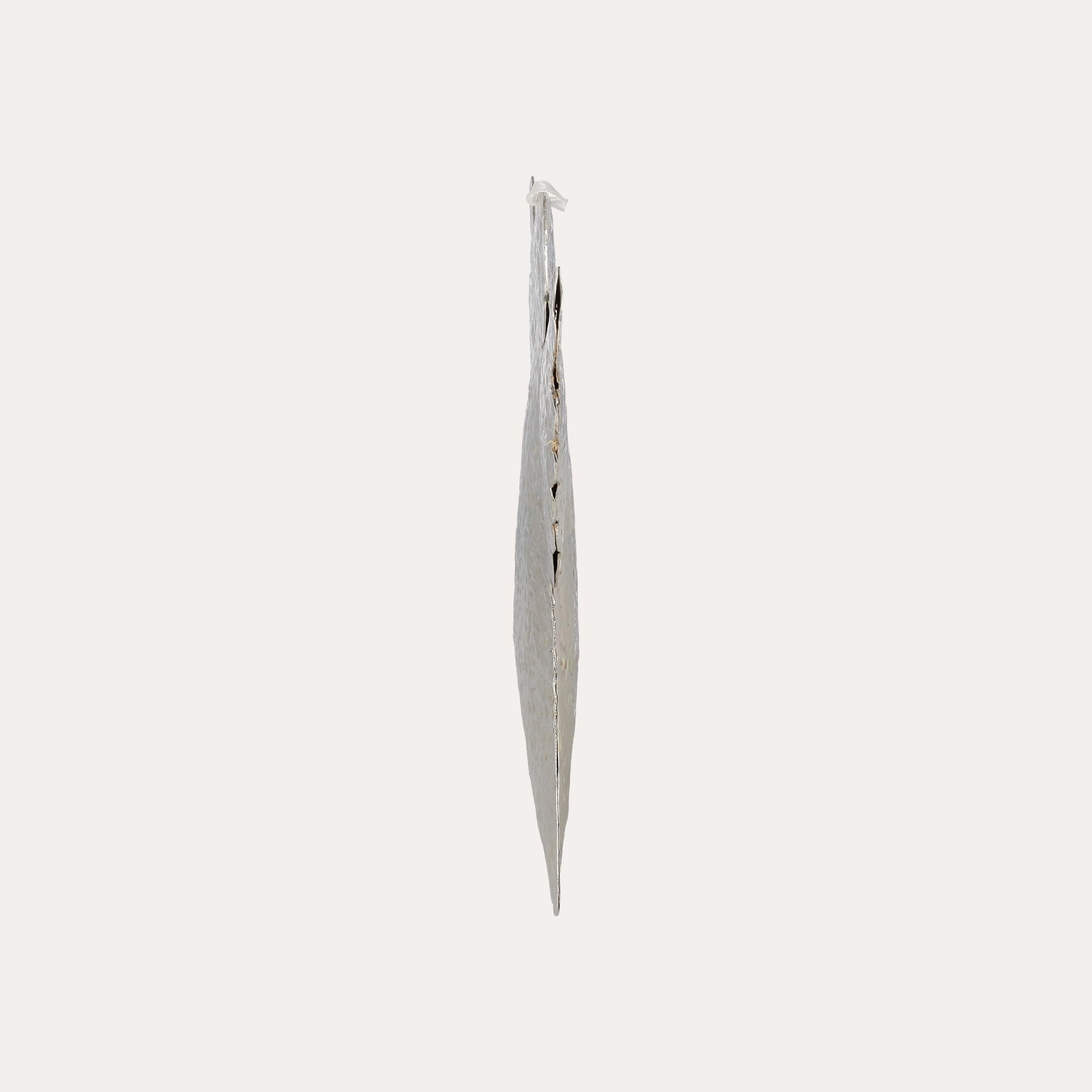 Keyhomestore -Ozdoba bożonarodzeniowa w kształcie anioła, wykonana z metalu, kolor srebrny, błyszczący z zawieszką o wysokości 23 cm, idealna dekoracja choinkowa
