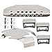 T best RC Accessory, 5Pcs Stainless Steel 6-Wheels Remoted Control Crawler Car Chassis Armors Protection Skid Plate RC Vehicle Model Car Replacement Accessory Fit for -6 G63