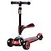 WHTBB Scooter per Bambini, Scooter for Kids with Folding Seat - 2 in 1 Regolabile 3 Wheel Kick Scooter per Bambini e Bambine - Divertimento Outdoor Toys for Kids Fitness, Giochi Esterni, attività per
