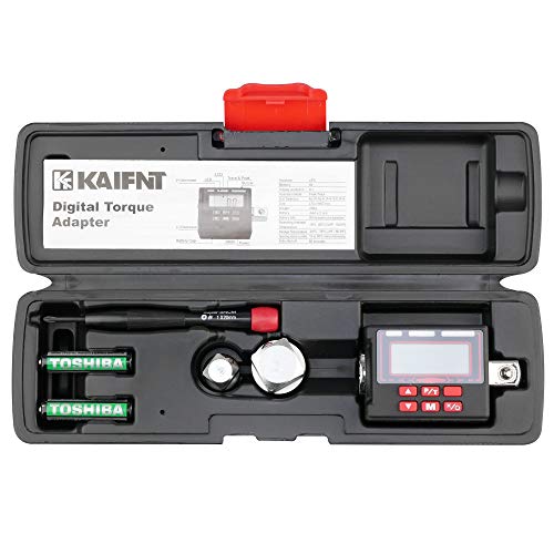 KAIFNT K553 Digital Torque Adapter, 1/2-Inch 12 to 250 ft·lbs, Buzzer/LED Flash Notification, Dual Direction
