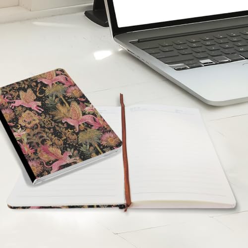 Carnet de notes A5 léopard rose, le cadeau d'anniversaire idéal pour le bureau - 5
