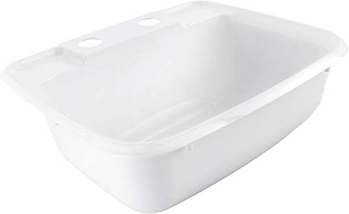 Miniatura 10 de RecPro Lavabo rectangular de baño para autocaravana  Fregadero de lavabo de un solo tazón  Fregadero para cámper  Plástico