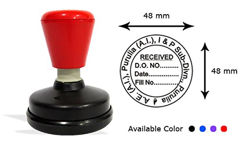 Presto Self Inking Customized Gel Stamp With Print-Like Impression Size: 48 X 48 Mm