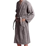 DECODEKO Albornoz Mujer y Hombre - 100% Algodón Premium 450 gr/m², Ultra Suave y Altamente Absorbente, Albornoz Unisex para Baño, Ducha, Spa, Piscina y Gimnasio, Regalo para Fiestas y Cumpleaños