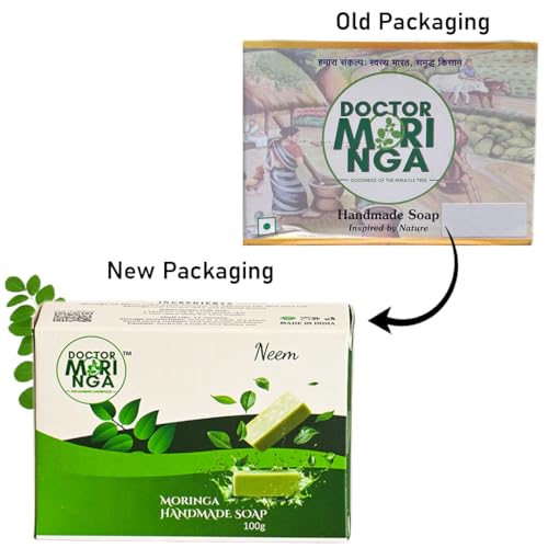 Image of Handmade Bathing Soap- 100gm Pack of 5 | Herbal Soap for Removing Dirt & Impurities no mineral oils added Suitable for All Skin Types, Flavour Neem