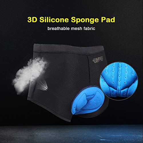 Roupa interior de ciclismo, Andoer Cuecas de ciclismo masculino/feminino Calções de bicicleta acolch