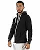 Plain Mens Fleece Zip UP Hoody Jacket Sweatshirt Hooded Hoodie Top Black 5XL #3