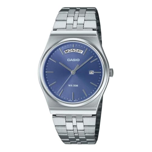 Casio MTP-B146D-2AV montre analogique vintage bleu argenté pour homme