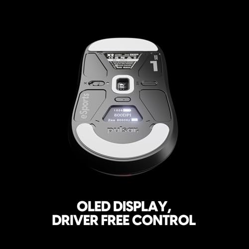 Image of Pulsar Gaming Gears X2 v3 eS Wireless Gaming Mouse, Ultra Lightweight, Optical Switch, 32000 DPI, 750 IPS, XS-1 Sensor, 8k Compatible (Mini, Black)