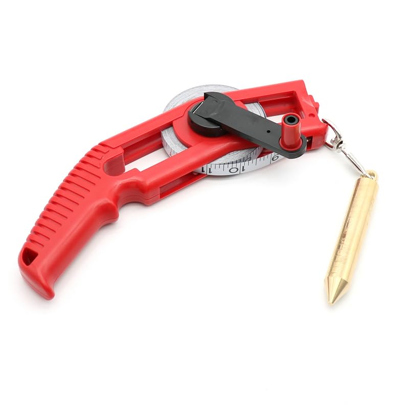 Oil Tank Gauging Tapes with Brass Plumb Bob Tape Measure Measuring Ruler Carbon Steel Oil Gauging Tape 10/15/20/30M (10M)