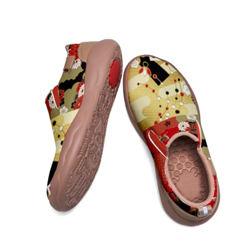 Kid's Walking Shoes Boys Girls Fashion Loafers Casual Slip-on Lightweight Sneakers Funny Cherry Blossom Painted Travel Shoes2