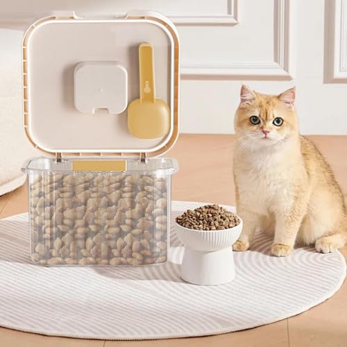 Supatmul 5kg Hundefutter Aufbewahrung, Luftdicht Futtertonne Hund, Dog Food Container Futtertonne mit Deckel, Messbecher und Schaufel, Hundefutterbox Futterbehälter für Haustiere
