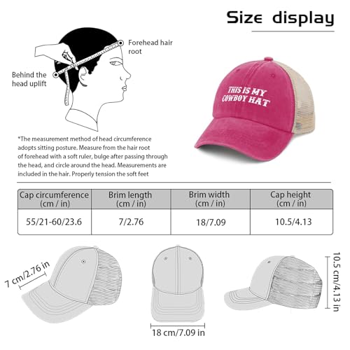 Sombrero Cowboy para Mujer Rosa miniatura 4