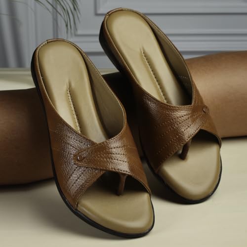 Image of AROOM Leather Comfortable & Stylish Sandals For Women & Girls