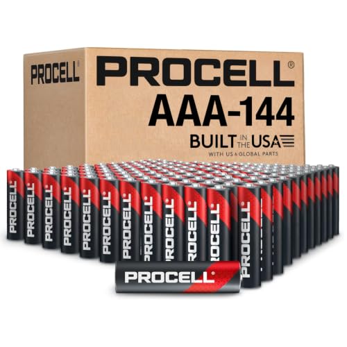 PROCELL Alkaline AAA Batteries 1.5V Alkaline AAA for Professional Devices Triple A Battery with Long-Lasting Power All-Purpose AAA Industrial Batteries 144-Count Bulk Pack