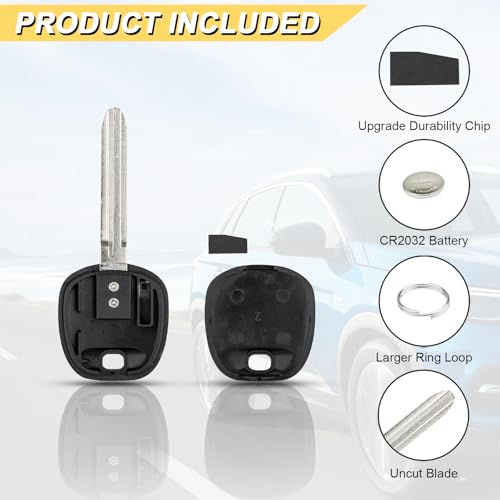 image for Vurkcy 4D-67 TOY44D-PT Chip Transponder Ignition Car Key Replacement f