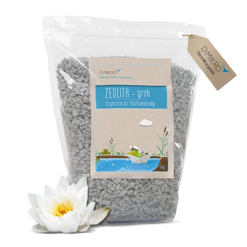 Zeolith grob 5-8 mm für Gartenteich - 5 kg - natürlich gegen Algen - für klares Wasser