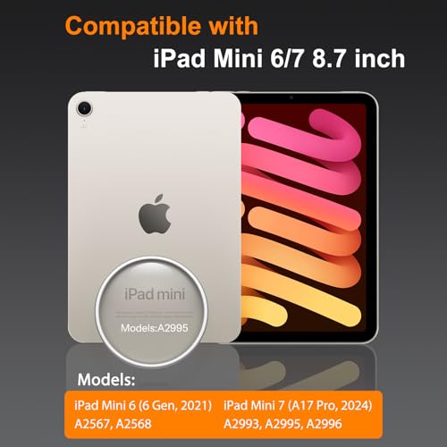 SPARIN Screen Protector for iPad Mini 7 8.3 inches 2024 (A17 Pro)/iPad Mini 6 2021, [2 Pack] for iPad Mini 7th/6th Generation Tempered Glass, Auto Alignment/Easy Installation Tray/Case Friendly by SPARIN - Image 2