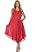 Sakkas 515DNew - Mariko Stonewashed Caftan Dress/Cover Up - Raspberry - One Size Regular