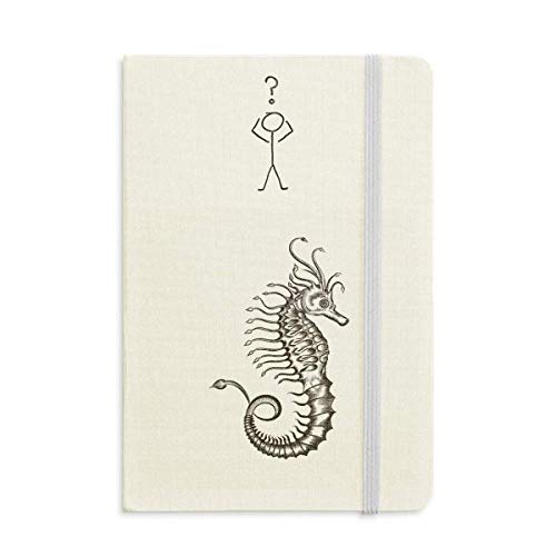 Carnet de questions Hippocampus A5 journal intime guidé avec motif ocean