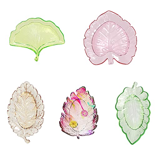 Voyyphixa UKSHYM1268EM Resin Tray Molds Box Silicone Mold Leaf Resin Molds Jewelry Tray Mold For Epoxy Resin Fruit Plate Casting Mold In Tropical Leaf Diy Salad Plate Storage Box Ashtray Coaster Crafts  thumb #5