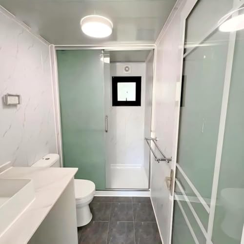 Prefab Tiny Home Modular Homes for Sale, 2 Bedrooms Tiny House Container House with Full Equiped Bathroom Foldable Tiny Home to Live in for Adults, Mobile Container Homes Cabin for Off-Grid Living - Image 5