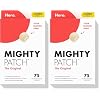 Mighty Patch Original Patch from Hero Cosmetics - #1 Hydrocolloid Acne Pimple Patches for Face, Shrinking Zits & Whiteheads in 1 Use, Nighttime Spot Pimple Stickers for Face, 75 Count Pack of 2
