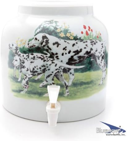 Bluewave Dalmatians Design Beverage Dispenser Crock